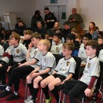 group of children watching a presentation